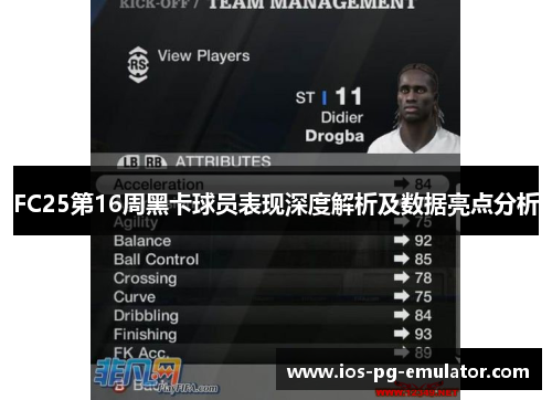 FC25第16周黑卡球员表现深度解析及数据亮点分析 FC25第16周黑卡球员表现深度解析及数据亮点分析