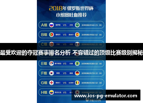 最受欢迎的夺冠赛事排名分析 不容错过的顶级比赛级别揭秘