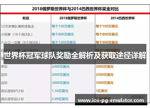 世界杯冠军球队奖励全解析及获取途径详解